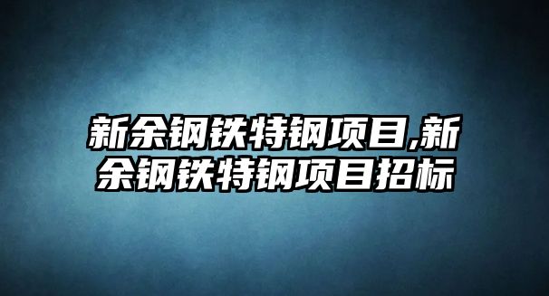 新余鋼鐵特鋼項目,新余鋼鐵特鋼項目招標(biāo)