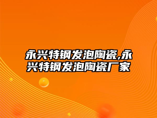 永興特鋼發(fā)泡陶瓷,永興特鋼發(fā)泡陶瓷廠家